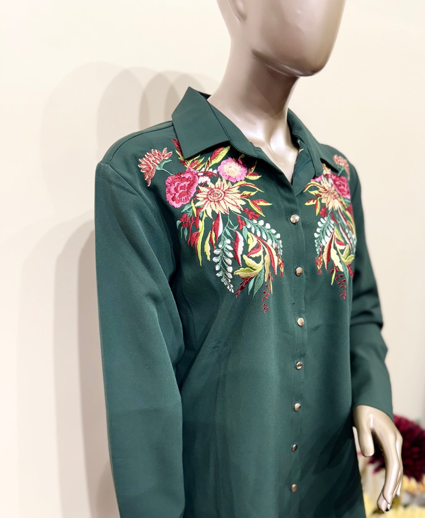 Floral Embroidery shirt