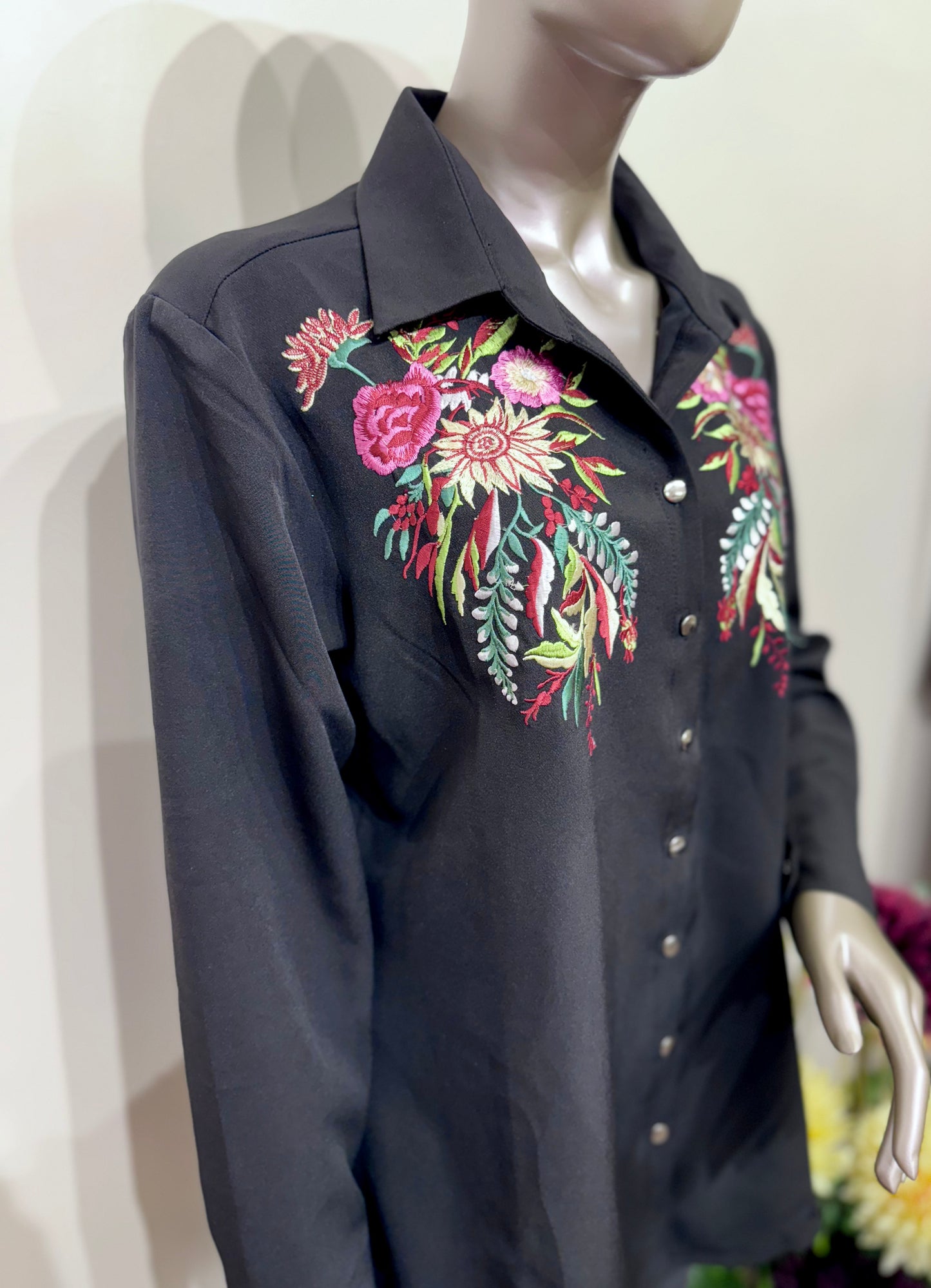 Floral Embroidery shirt