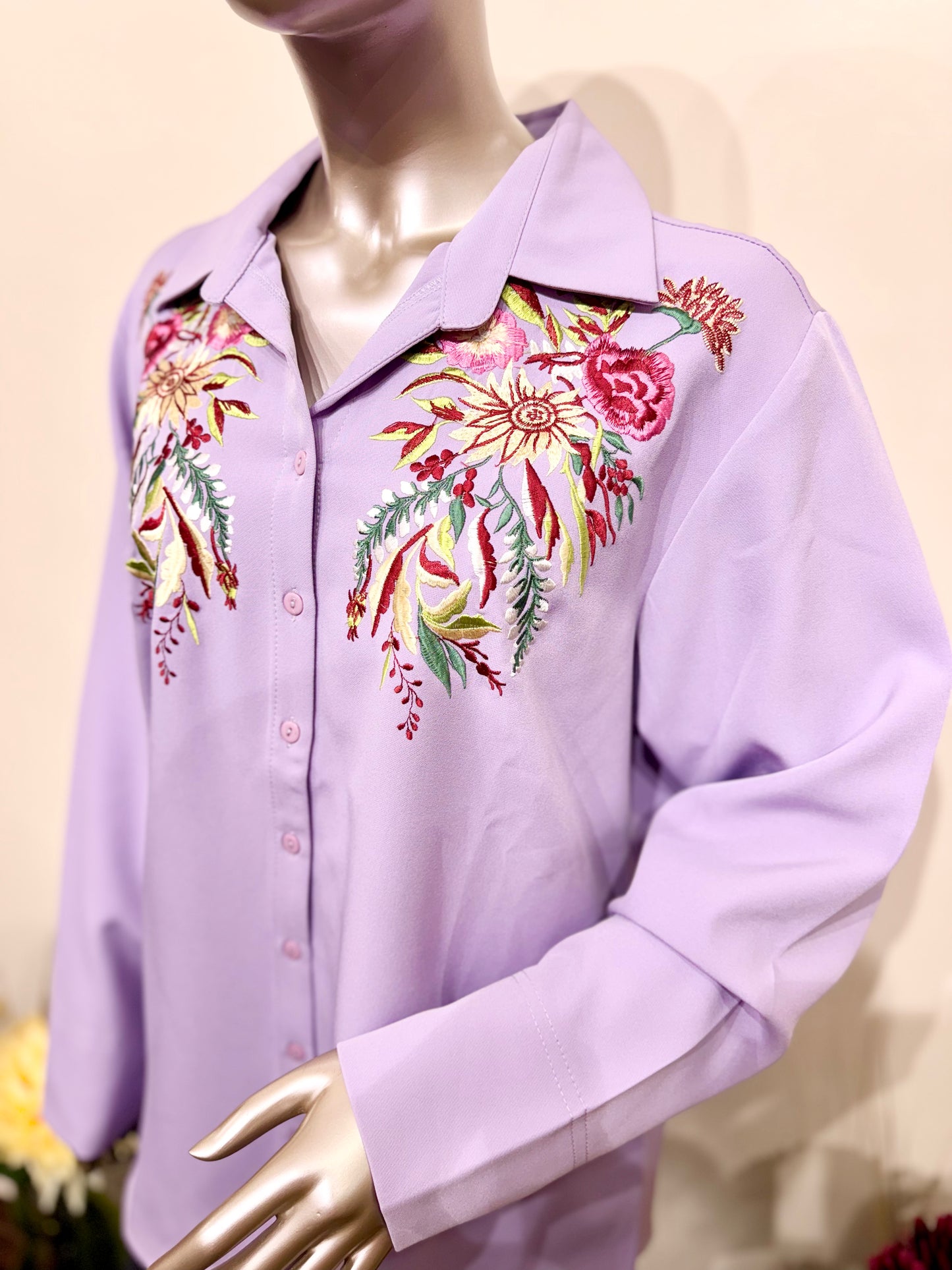 Floral Embroidery shirt