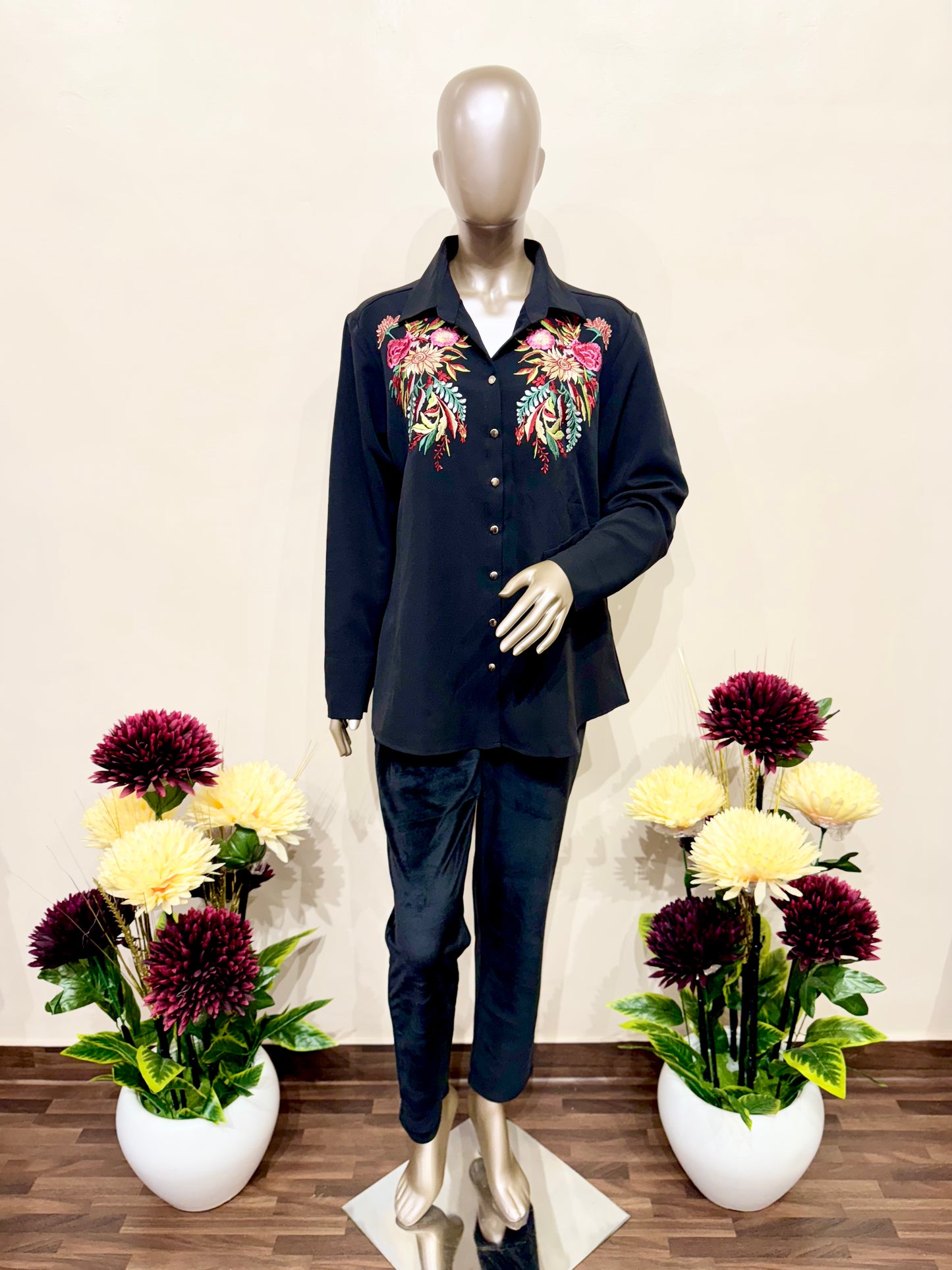 Floral Embroidery shirt