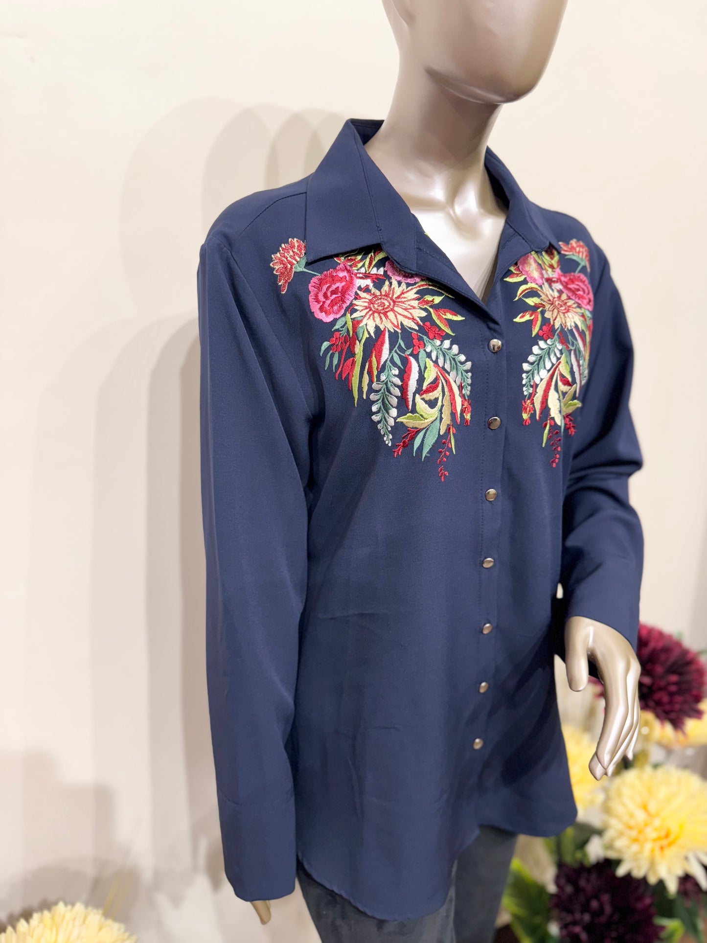 Floral Embroidery shirt