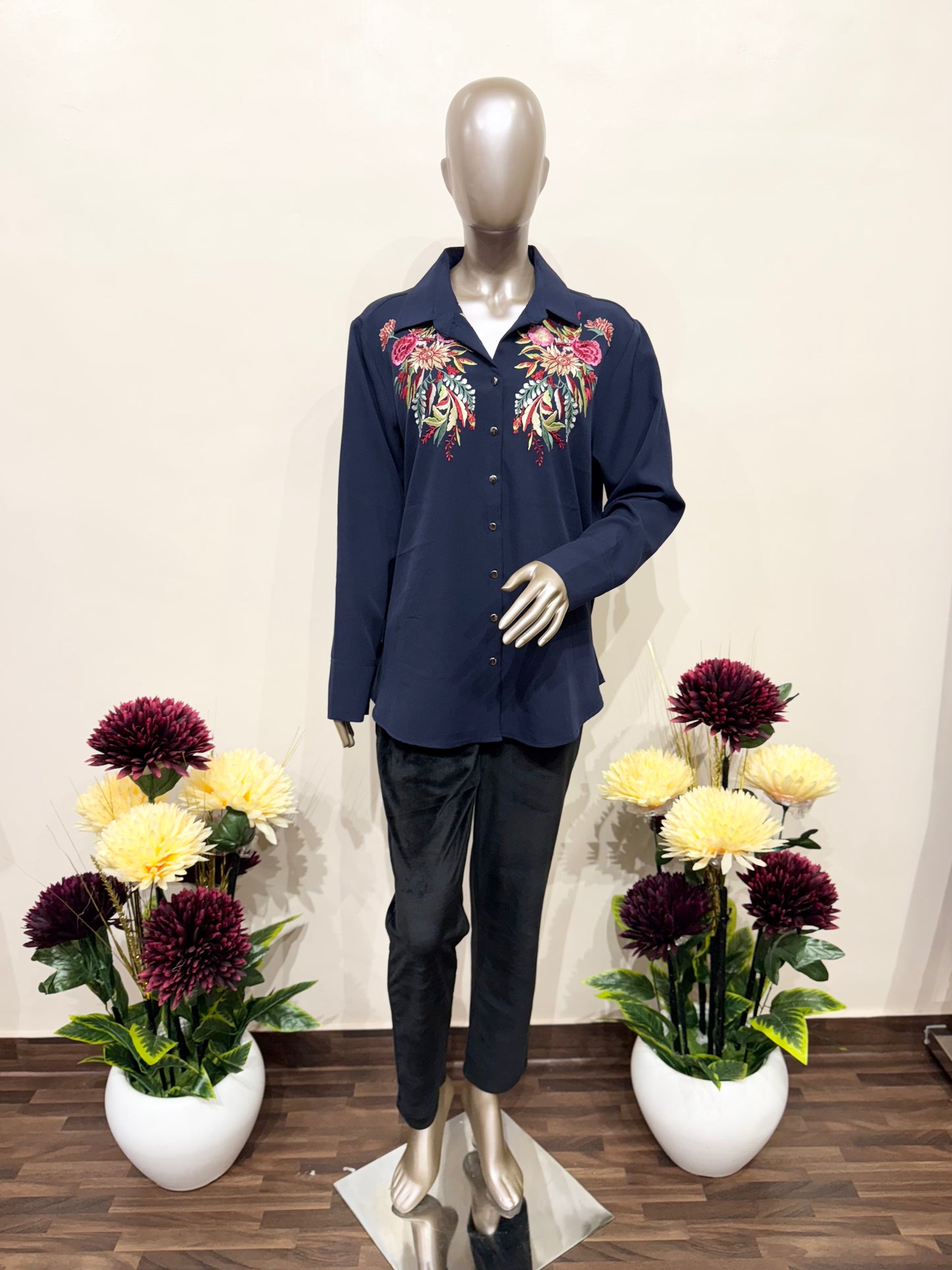 Floral Embroidery shirt