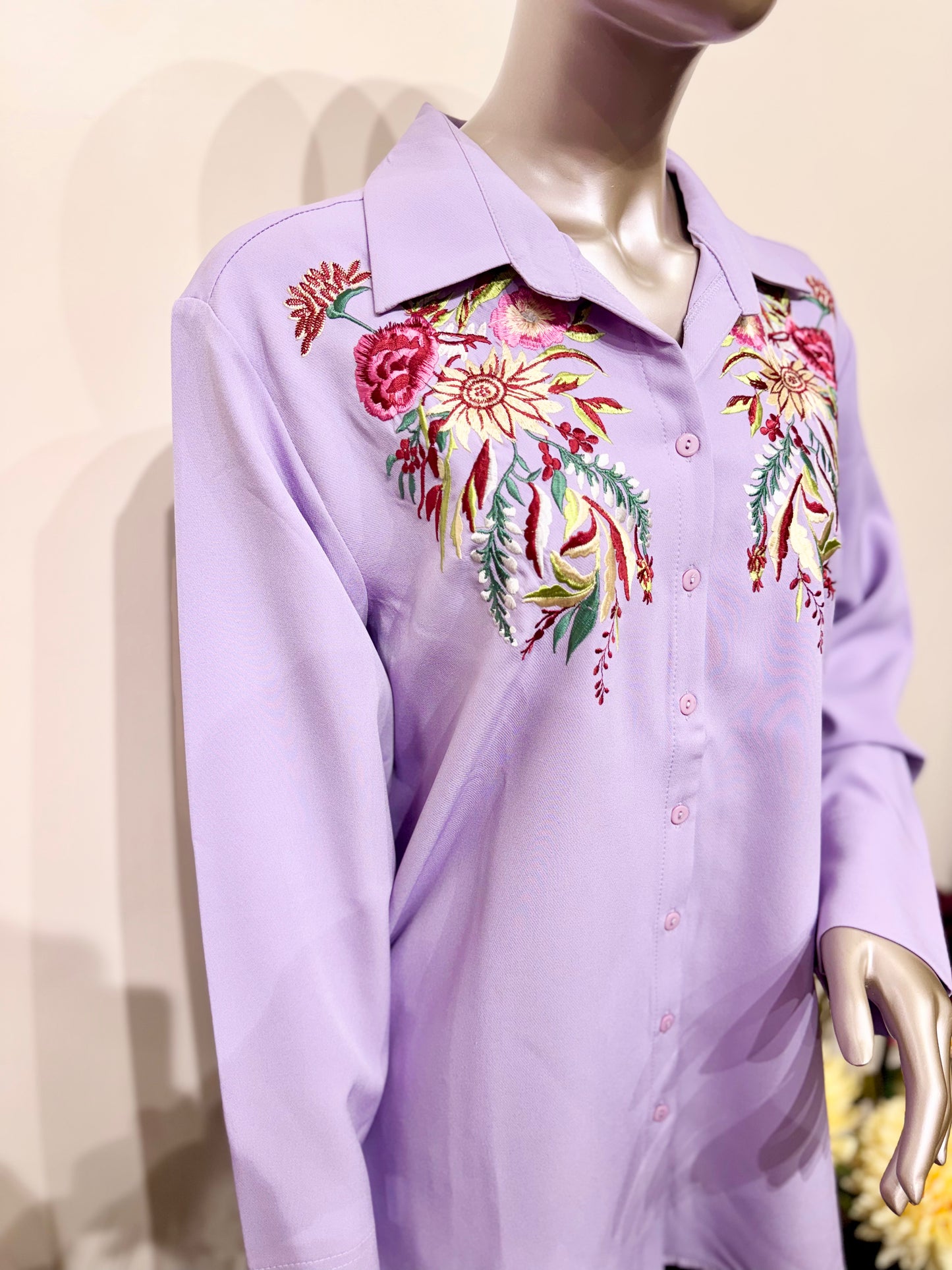 Floral Embroidery shirt