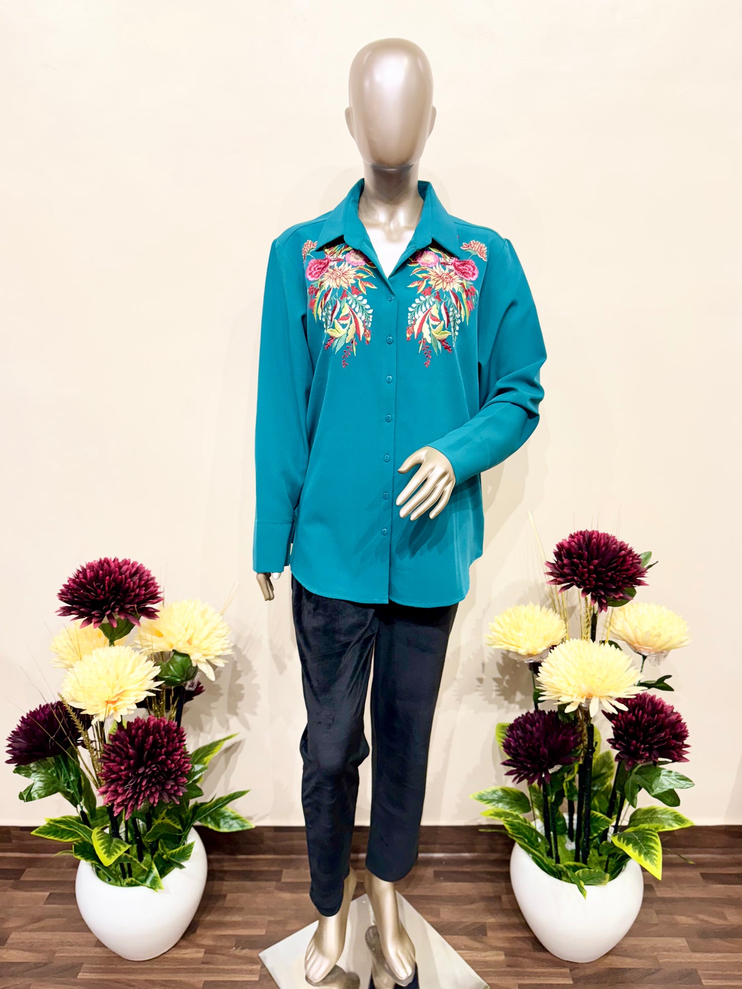 Floral Embroidery shirt