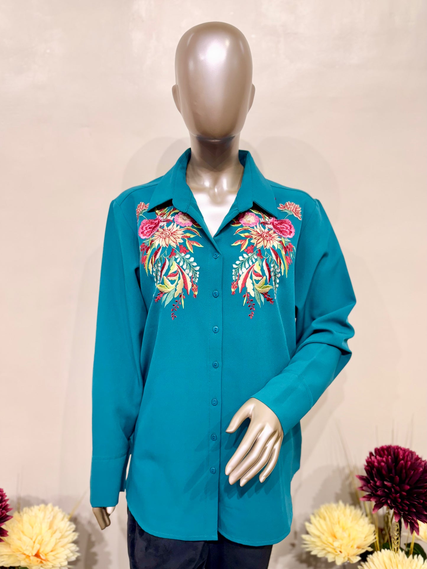 Floral Embroidery shirt