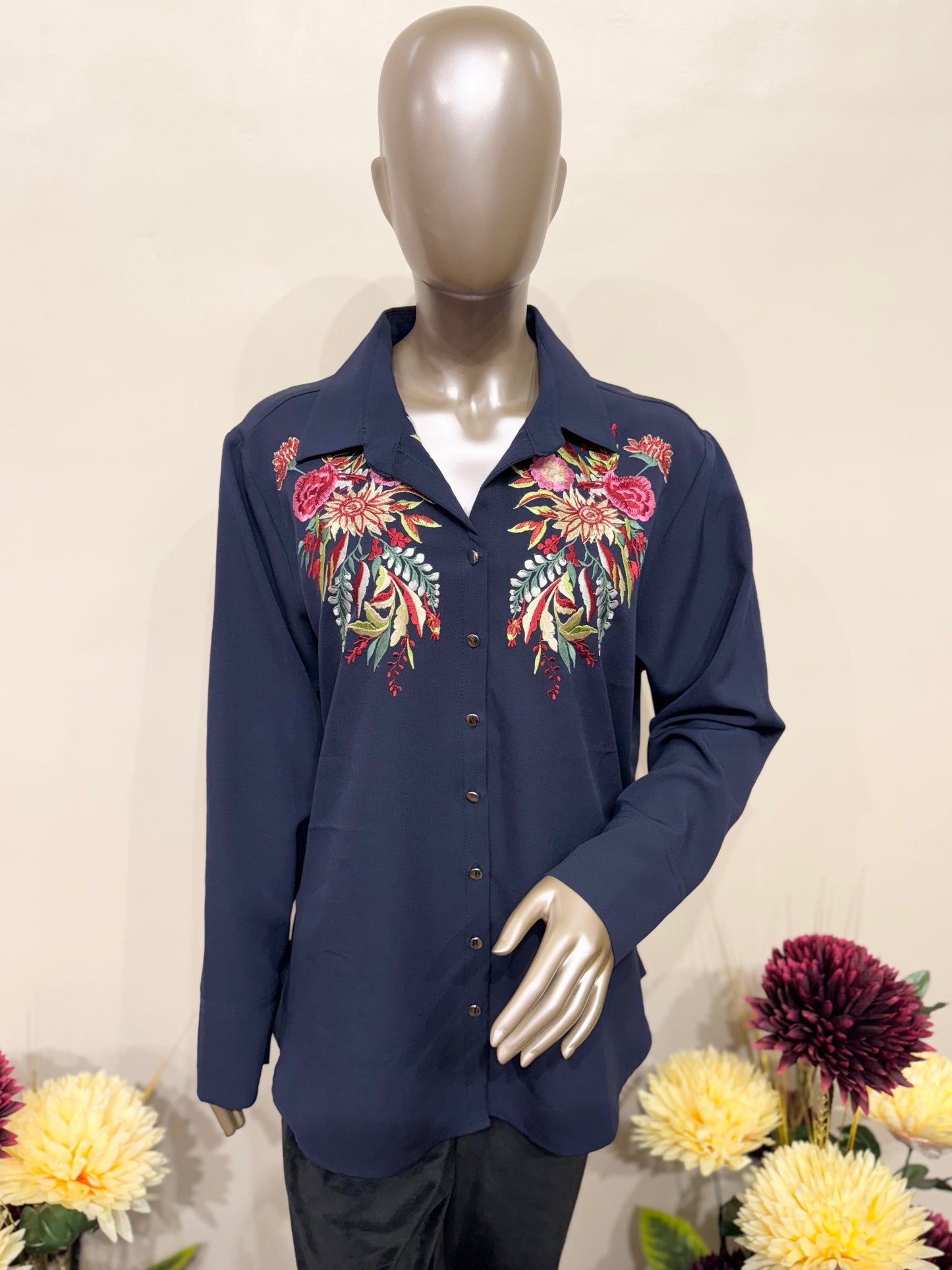 Floral Embroidery shirt