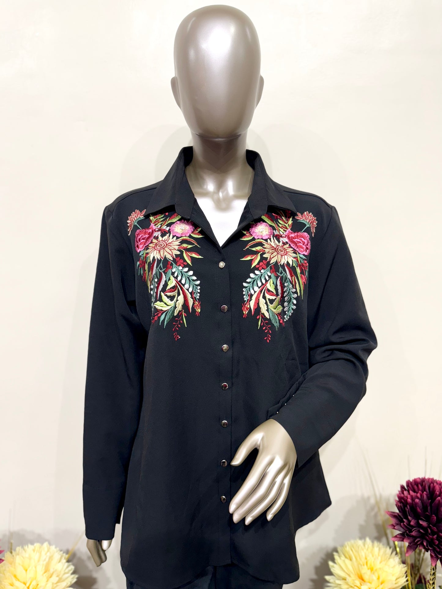 Floral Embroidery shirt