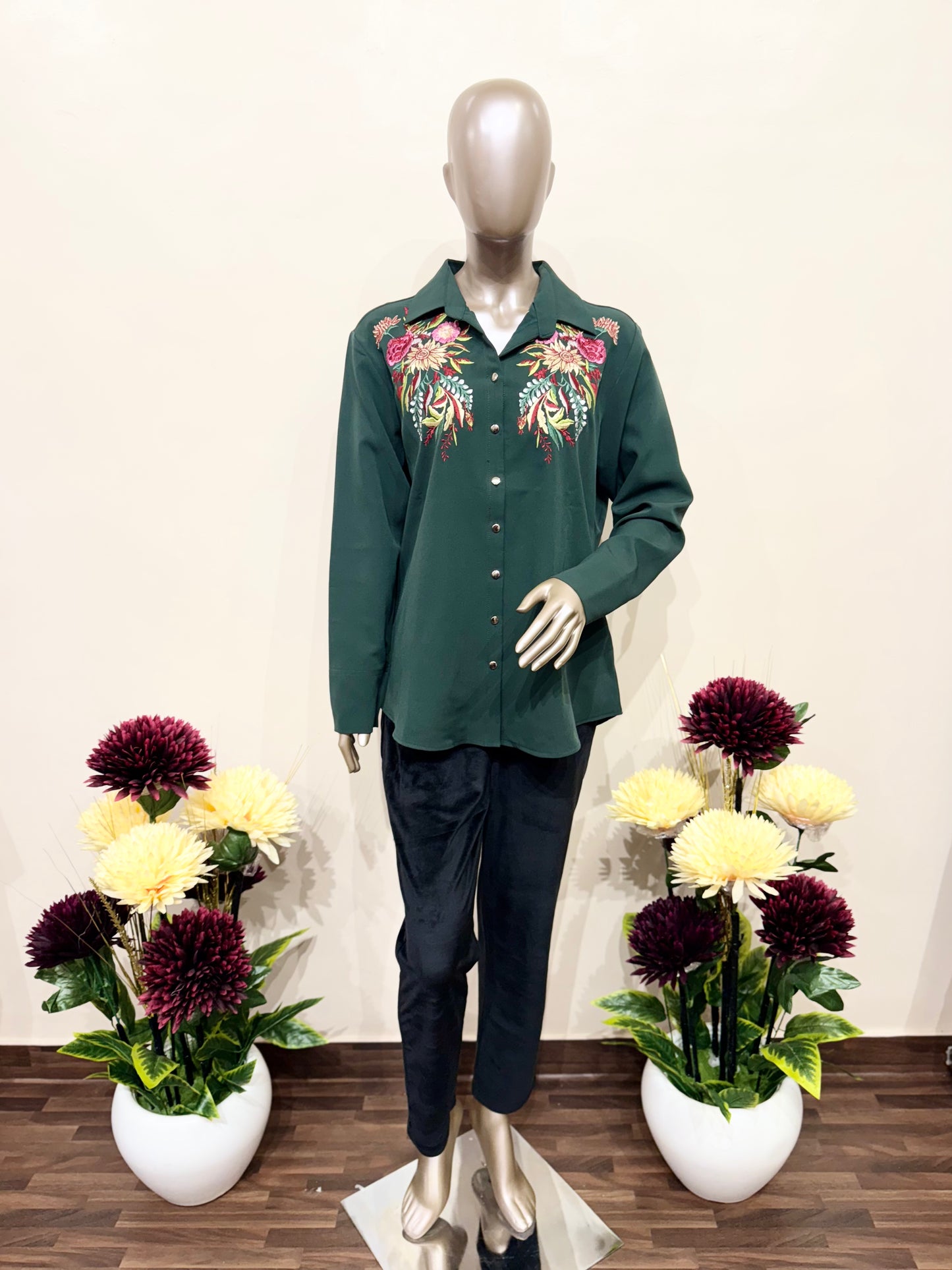 Floral Embroidery shirt